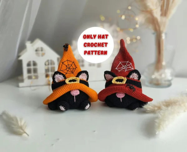 Black Cat Gnome Crochet Pattern