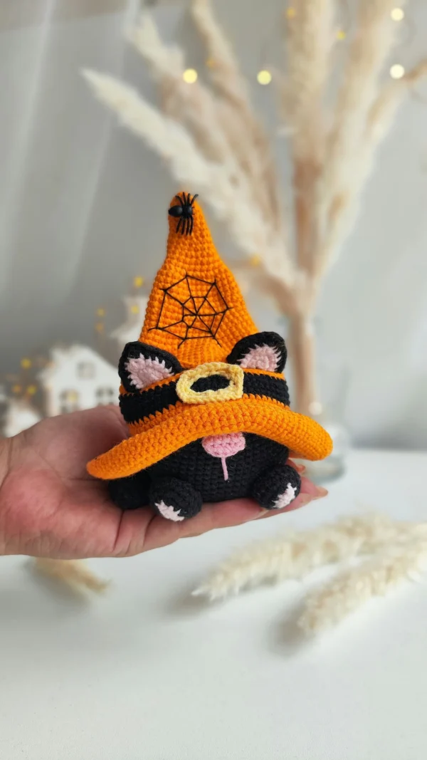 Black Cat Gnome Crochet Pattern - Image 2