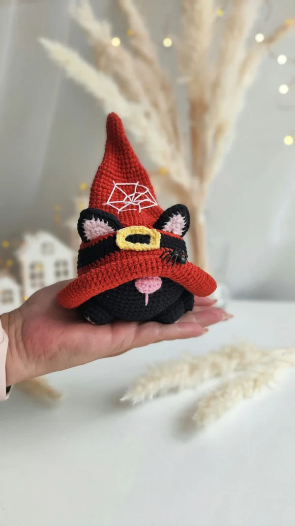 Black Cat Gnome Crochet Pattern - Image 6