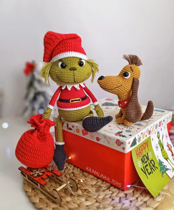 Grinch Max Crochet Pattern Ornament - Image 2