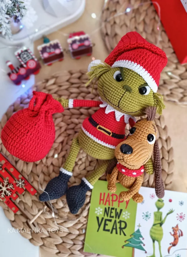 Grinch Max Crochet Pattern Ornament - Image 3