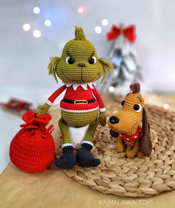 Grinch Max Crochet Pattern Ornament - Image 6